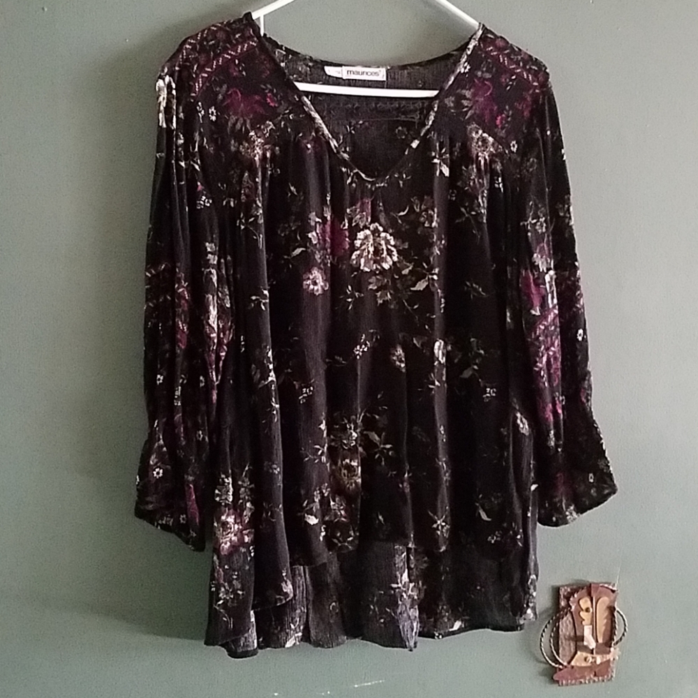 Maurice's pull over blouse